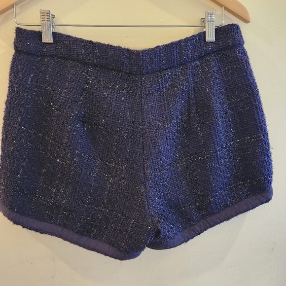 Leo Meets Virgo Size Medium Metallic Tweed Shorts - Picture 2 of 9